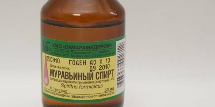 Муравьиный спирт - инструкция по применению в косметических и лечебных целях