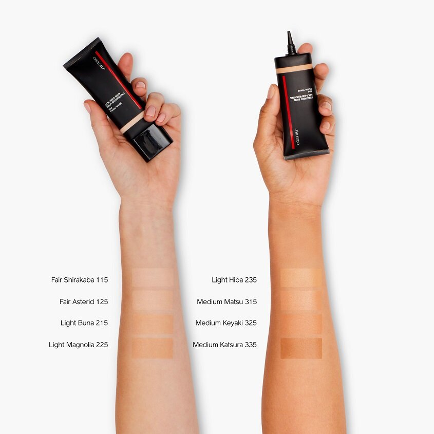 Shiseido synchro skin self refreshing foundation review and swatches - your beauty