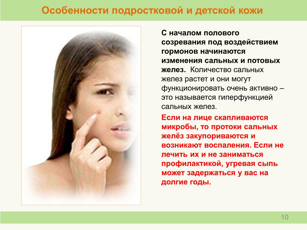 Уход за кожей в подростковом возрасте