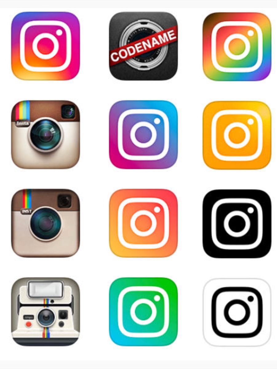 Как изменить значок instagram