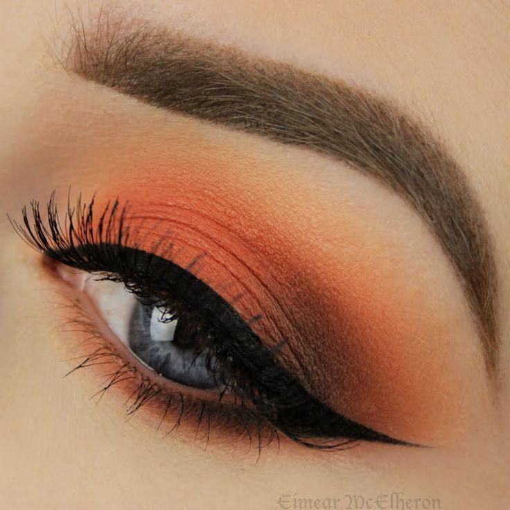 Оранжевый макияж, правила создания orange makeup