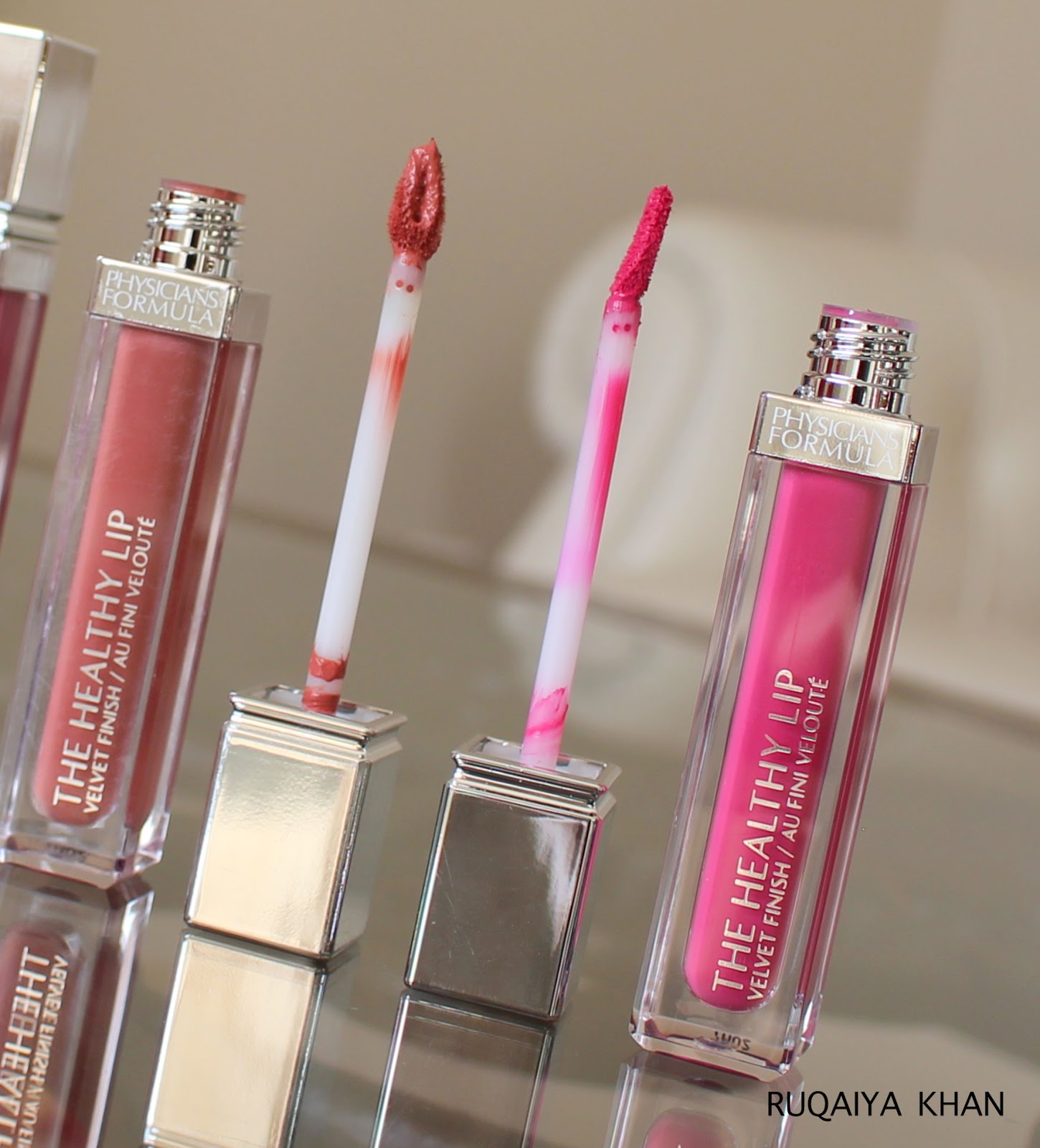 Physicians formula the healthy lip liquid lipsticks review + swatches - kindly unspoken