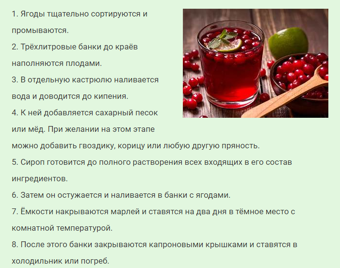 Брусника моченая с сахаром и без: рецепт на зиму