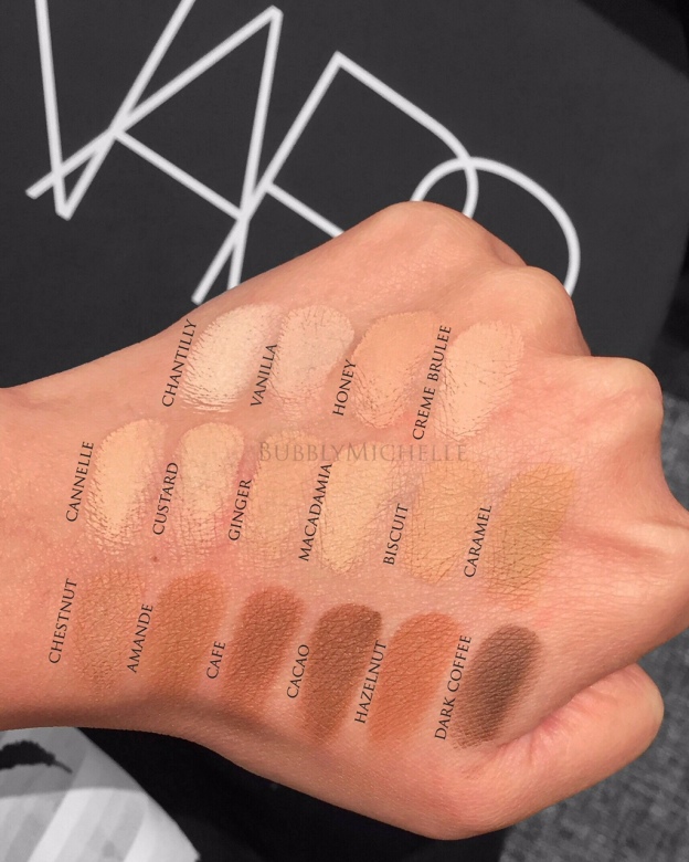 Nars soft matte complete concealer review & swatches (all shades)