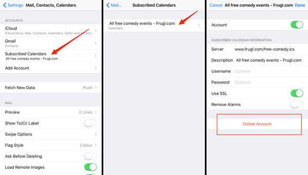 Как остановить календарный спам на iphone