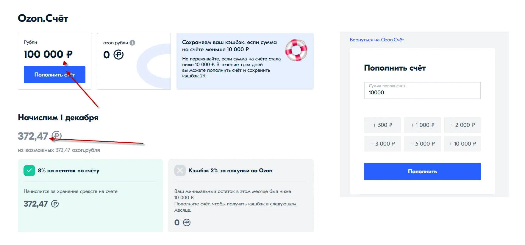 Как пополнить озон кард (ozon card) без комиссии: пошаговая инструкция